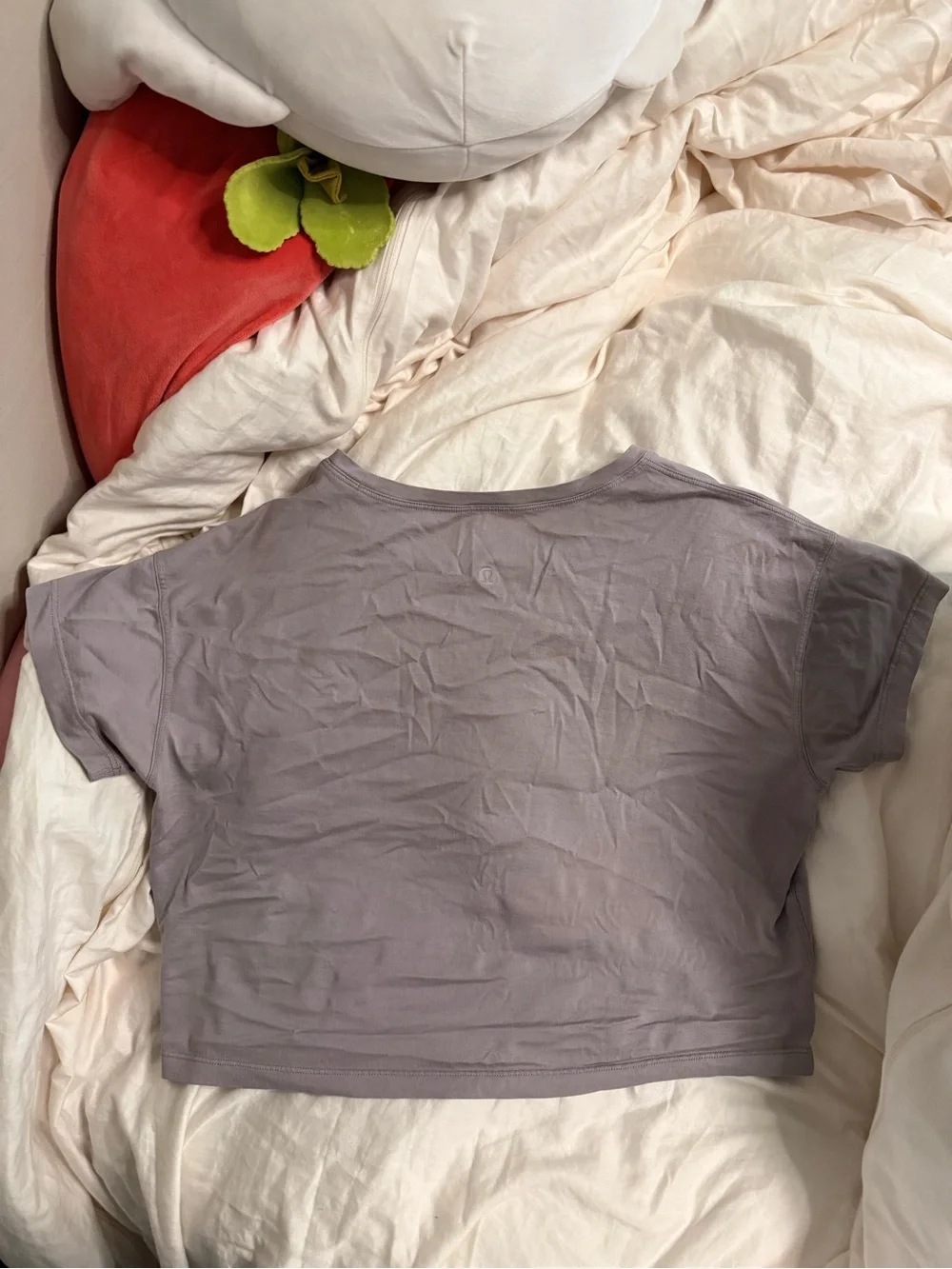 lululemon athletica Cropped Crew Tee - Light Lavender